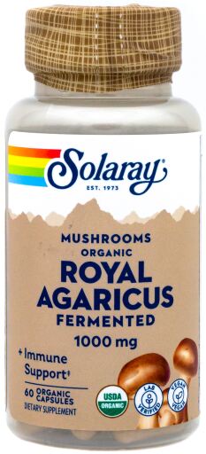 Solaray Royal Agaricus 500 mg 60 Vegetable Capsules