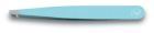 Blue slanted tweezers