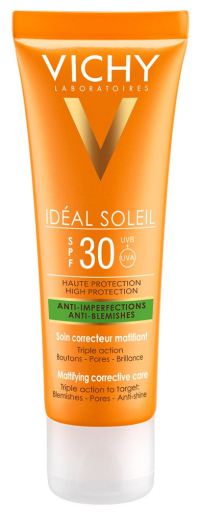 Capital Soleil Protector Anti-Imperfections 3 in 1 SPF 30 50 ml