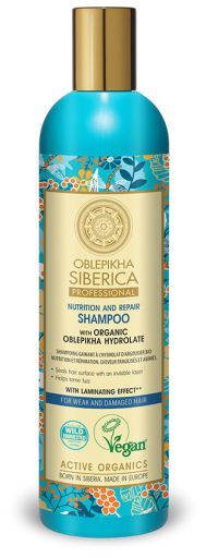 Natura Siberica Oblepikha Shampoo with Hydrolate for Weak and Damaged Hair 400 ml