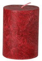 Small red pillar candle