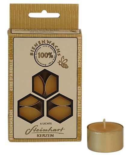 Tea Candles in Aluminium Container Box of 6 units