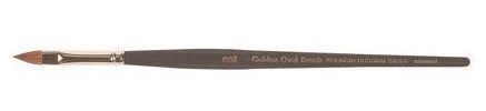 Oval Golden Kolinski Brush n. 6 Pointed