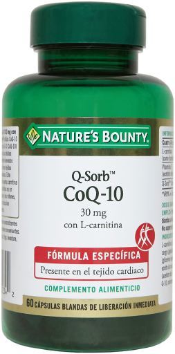 Q-Sorb Q10 30 mg with L-Carnitine 60 Capsules