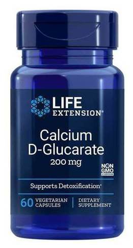Calcium D-Glucarate 200 mg 60 Vegetable Capsules
