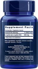 L-Lysine 620 mg 100 Vegetable Capsules