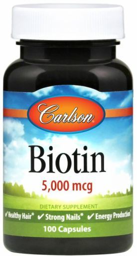 Biotin 5000 mcg 100 Capsules