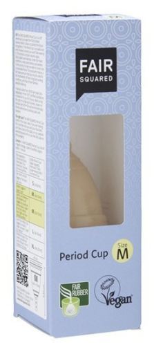 Fair Squared Natural latex cup, size M 12 ml