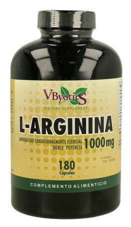 Vbyotics L-Arginine 1000 mg. 180 capsules
