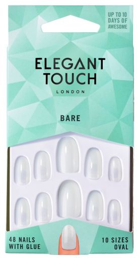 Elegant Touch Bare Oval False Nails 48 pcs