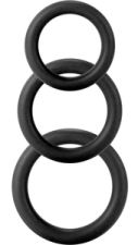 Twiddle Penis Ring Three Sizes black