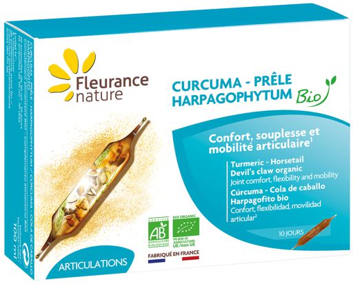 Fleurance Nature Turmeric Devil's Claw Horsetail Bio 40 capsules