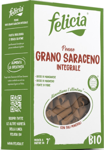 Felicia Bio Whole Buckwheat Penne Pasta 250 gr