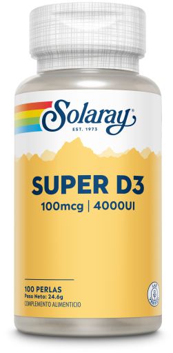Solaray Super D3 4000IU 100 Pearls