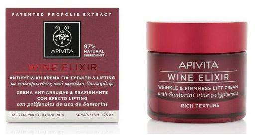 Apivita Wine Elixir wrinkle & firmness Rich Texture Cream 50 ml