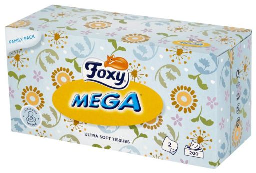 Foxy Mega Soft Facial Cleansing Wipes 200 units