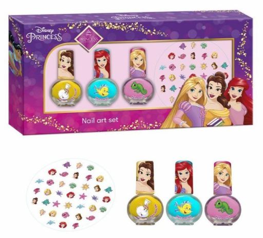 Cartoons Disney Princess Nail Set Nail painting + 3 pieces