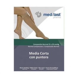 Medilast Short Stocking with Black Toe, size L