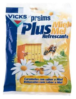 Vicks Praims Plus Refreshing Honey Candies 72 gr