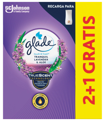Glade A Touch of Lavender Air Freshener Refill 3 Units