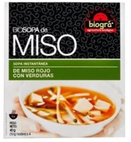 Biogra Miso Soup with Vegetables 4 x 40 gr