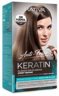 Kativa Kit Anti Frizz Xpert Repair Straightening without Iron 3 Pieces
