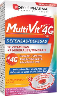 Fort&eacute; Pharma Multivit 4G Defenses 30 Tablets