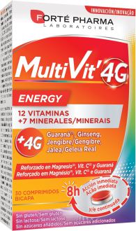 Fort&eacute; Pharma Multivit 4G Energy 30 Tablets