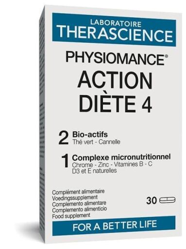 Therascience Physiomance Diet Action 4 30 Tablets