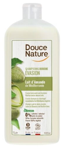 Douce Nature Shower Gel Shampoo with Almond Milk 1000 ml