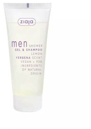 Ziaja Men Shower Gel and Shampoo Lemon Verbena 200 ml