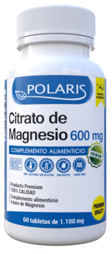 Polaris Magnesium Citrate 600 mg 60 Tablets