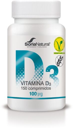 Soria Natural Vitamin D3 Sustained Release 150 Capsules