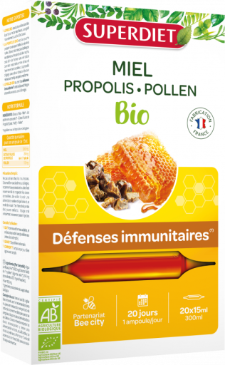 Superdiet Royal Jelly Honey Pollen 20 Vials