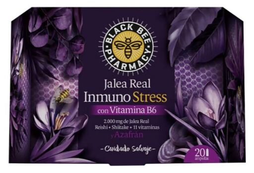 Black Bee Pharmacy Royal Jelly Immuno Stress 20 Ampoules