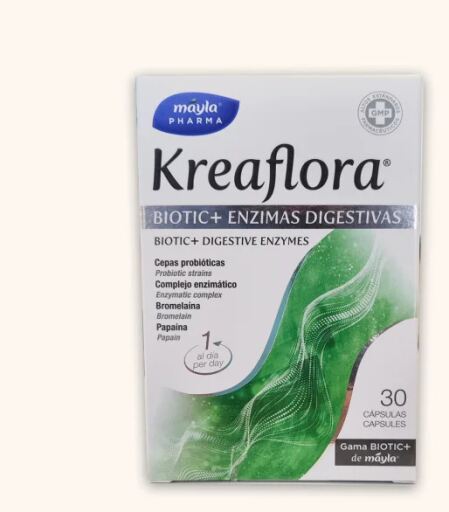 Mayla Pharma Kreaflora Biotic+ Digestive Enzymes 30 Capsules