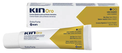 Kin Gold Fixative Cream for Dental Prostheses 40 ml