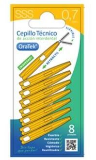 Oratek Retractable Interdental Brush 0.7 mm 8 Units
