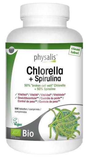 Physalis Chlorella + Spirulina 500 Tablets