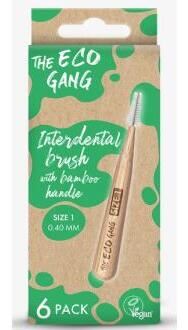 The Eco Gang Bamboo Interdental Brush No.1 0.4Mm 6 Units