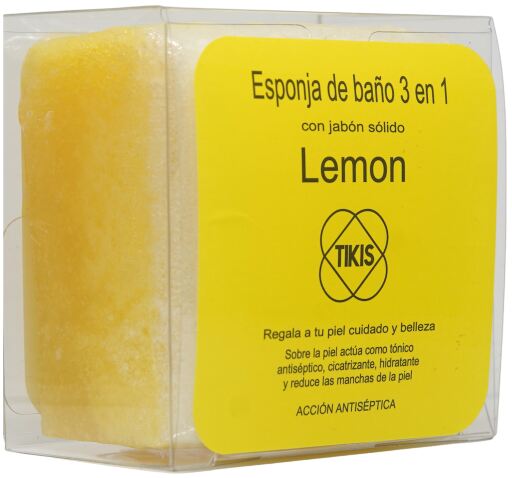 Tikis Square Sponge with Lemon Soap 100 gr