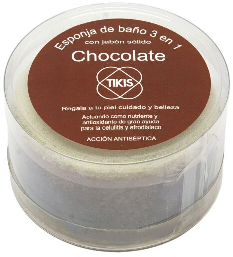Tikis Round Sponge With Chocolate Soap 100 gr