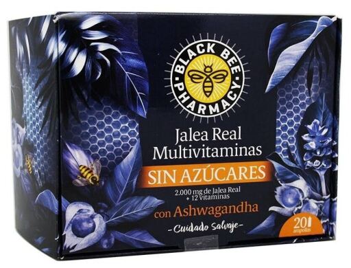 Black Bee Pharmacy Royal Jelly Sugar-Free Multivitamins 20 Ampoules