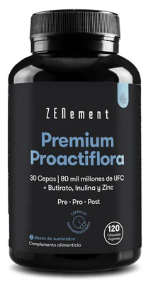 Zenement Premium Proactiflora 30 Strains 80 Billion CFU 120 Capsules