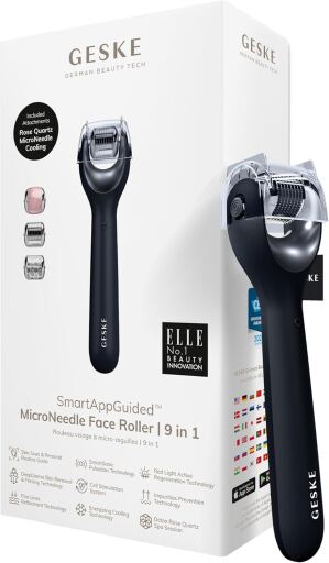 Smart App Guided Facial Roller Microneedling 9 in 1 4 Pieces