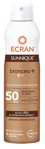 Ecran Sunnique Bronze+ Protective Mist Milk SPF 50 250 ml