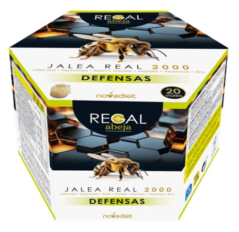 Novadiet Regal Bee Defenses Royal Jelly 2000 20 Vials