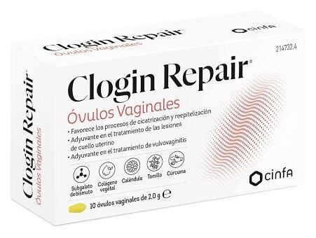 Clogin Repair Vaginal Ovules 10 Units