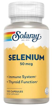 Solaray Selenium 50 Mcg 100 Capsules