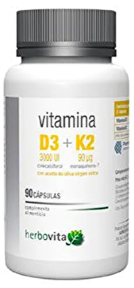 Herbovita Vitamin D3+K2 90 Caps